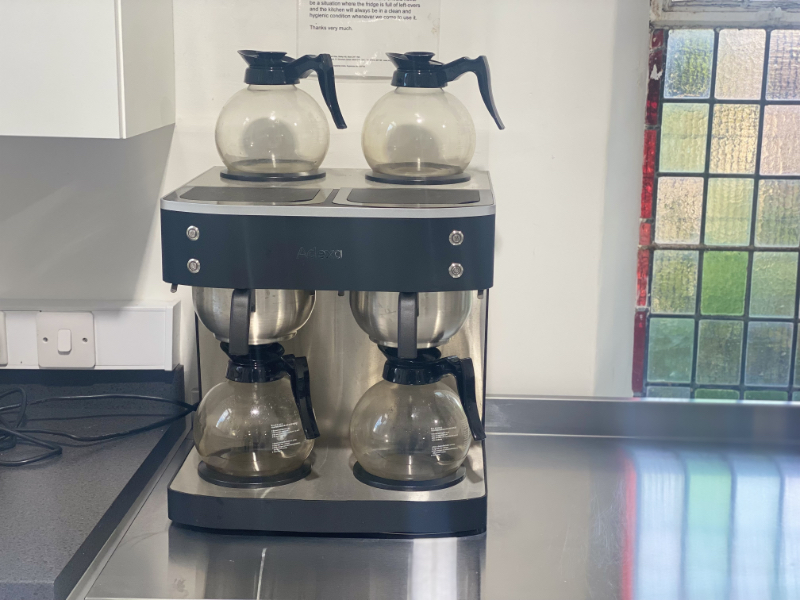Coffee making facilities at King’s Hub Mold