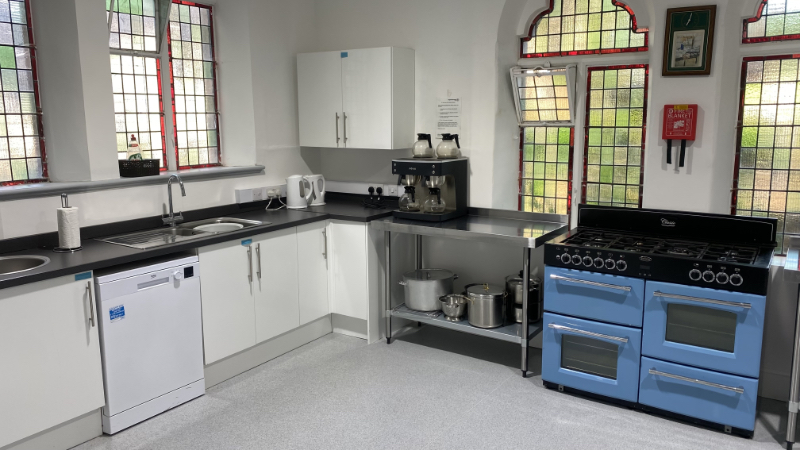 Spacious kitchen in community venue